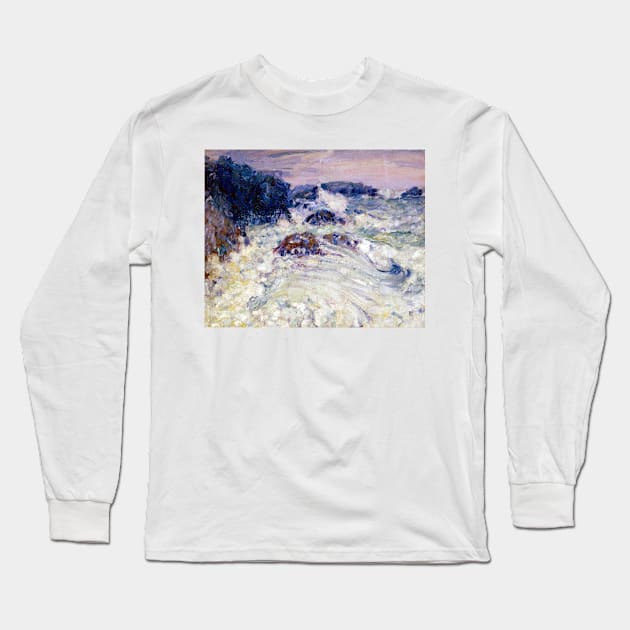 John Peter Russell Rough sea, Morestil Long Sleeve T-Shirt by pdpress